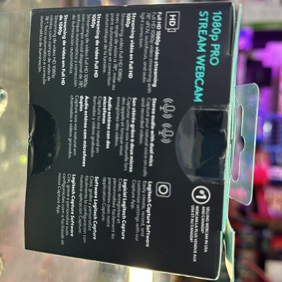 *BNIB* Logitech 1080p Pro Stream Webcam for HD Video Streaming and Recording - Picture 2 of 2
